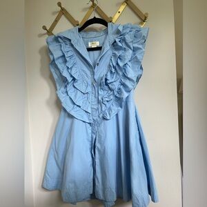 MAEVE by Anthropologie Blue Minidress, Size 0P